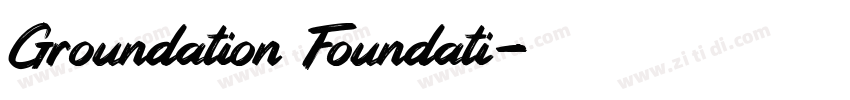 Groundation Foundati字体转换